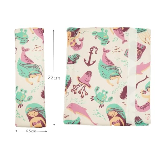 Image of Baby Seat Belt Strap Cover, 2 Pcs Kids Car Seat Belt Cushions Pads, Shoulder Strap Protectors for Girls Boys (Mermaid)
