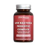 ZeroHarm Prebiotic & Live Bacteria Complex – 30 Billion CFU with 10 Strains – Gut, Digestion & Microbiome Support – Liposomal Absorption – Powered by Real Food Ingredients – 60 Vegan Capsules