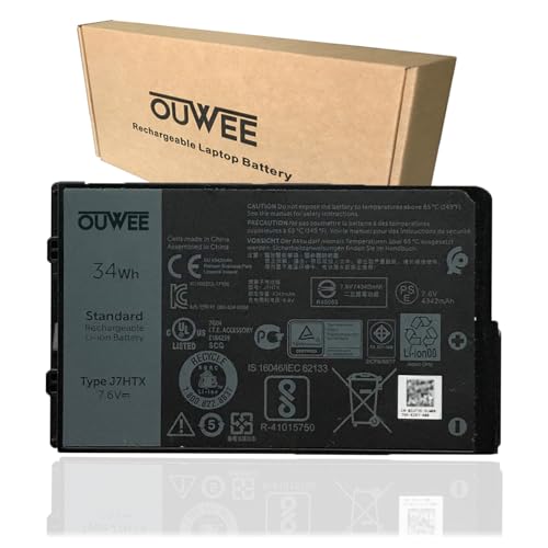 K KYUER 34Wh J7HTX 7XNTR Laptop Batería para DELL Latitude 12 7202 7212 7220 Rugged Extreme Tablet...