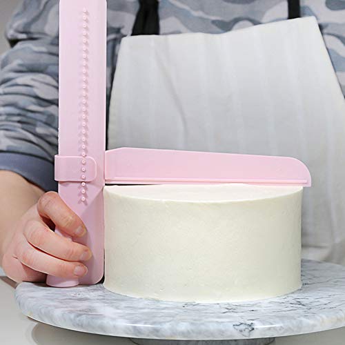 Luzen 3Pcs Adjustable Cake Scraper Spatulas Cake Smoother Bakeware Gadget Tool Kitchen Utensil For Icing thumb #3
