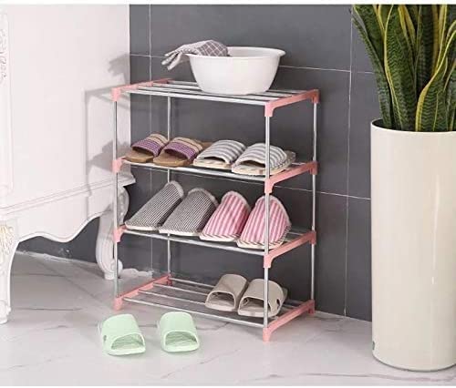 Étagère à chaussures multicouche en acier pour rangement de maison