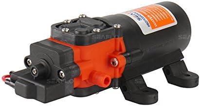 Seaflo 12V DC 1.2 GPM 35 PSI 21-Series Diaphragm Water Pressure Pump for Caravan/RV/Boat/Marine