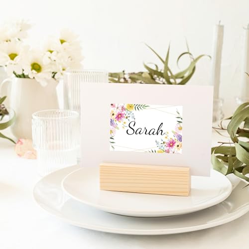 Image of Whaline 180 Pcs Back to School Wildflower Name Tag Stickers Watercolor Summer Floral Nameplate Stickers Classroom Bulletin Board Label Decals for Office School Desk Wall Decor