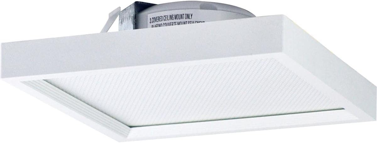 Nora NLOS-R72L40WW SURF Baffle LED Regressed Edge-Lit Surface Mount, White (4000K, 7" Round)