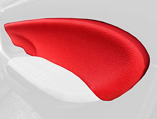 RedlineGoods Door Insert Covers - Front Compatible with Honda Civic 2006-11. Tailor Made - not Universal. Genuine top-Grade Italian Black Suede (Alcantara) with Blue Thread