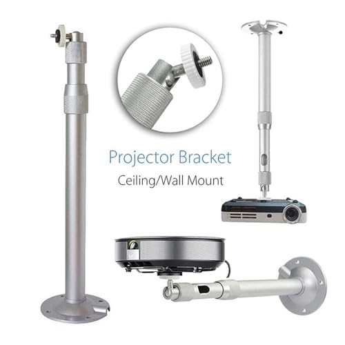 Soporte para proyector en cine en casa con barra extensible de aluminio de 20-40cm 4