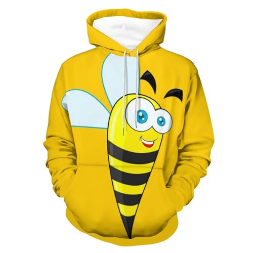 Hoodie abeille en carton UMENG sweatshirt uni pour homme et femme