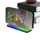 Sveglia, display a LED, luminosità regolabile, orologio digitale a LED per camera da , soggiorno, cucina, scrivania, comodino, dormitorio