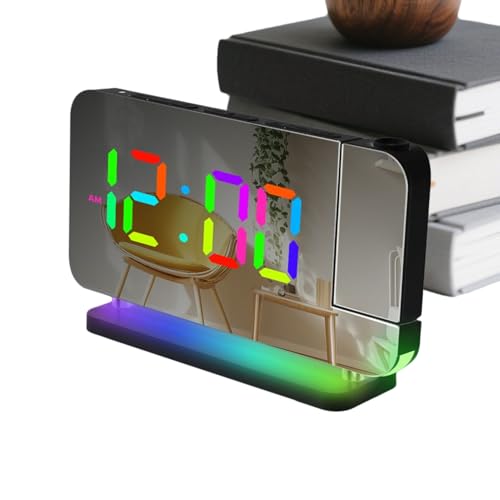 Reloj despertador, pantalla LED de brillo ajustable, reloj digital LED para dormitorio, sala de estar, cocina, escritorio, mesita de noche, mesita de noche, dormitorio