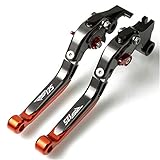 Longitud del artículo: 18 cm ZhengELE for Aprilia RS125 Mango 2006 2008 2009 2010 Motocicleta Plegable del Freno de Mano Extensible Ajustables Freno palancas de Embrague RS 125 (Color : Ivory)