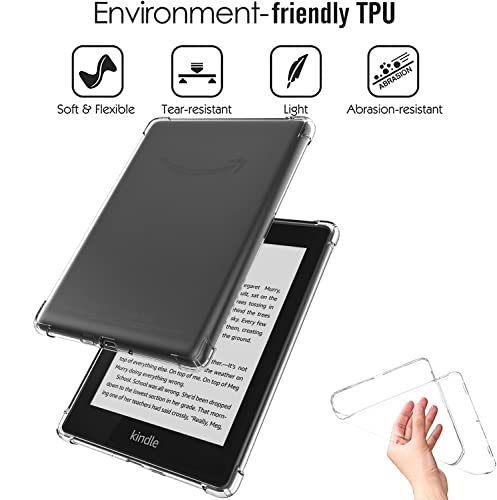 Image of Clear Tablet Case Fit For Kindle Paperwhite (10th Generation, 2018) 6 inch Transparent Cover, Ultra-Thin Protective Back Shell With Thick Corners For Kindle Paperwhite 4 (10th Gen)