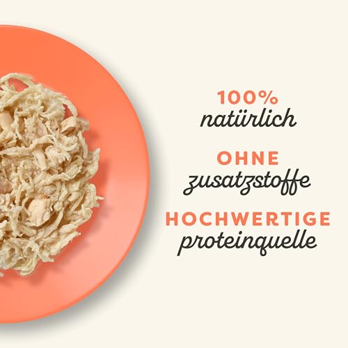 Applaws 100% natürliches Nassfutter für Katzen, Hühnerbrust mit Lachs in Brühe - Packung mit 12 x 70g Beuteln