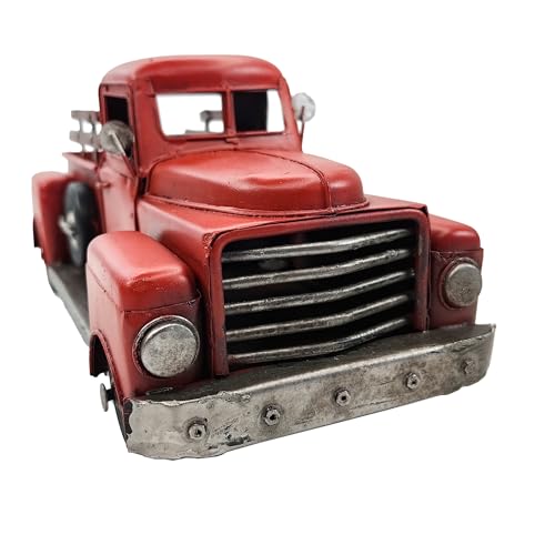 Berfutall-11-Iron-Classic-Red-Truck-Pick-up-Model-Collectible-Vehicle-Decoration-Metal-Truck-Christmas-Decor-Unique-Blend-of-Vintage-Rustic-Farmhouse-Truck-Decor-for-Table-Top-Decor-A