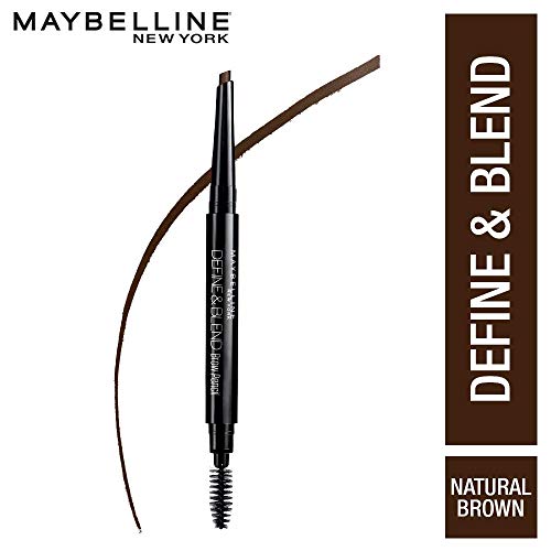 Maybelline New York Brow Pencil, With Spoolie, Long-lasting and Natural-looking Results, Define & Blend Brow Pencil, Natural Brown, 0.16 g - Image 3