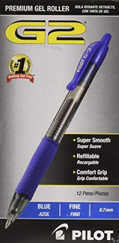 Bolígrafo Pilot Gel Retráctil de Punta Fina Azul miniatura 1