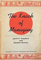 THE KNACK OF MANAGING "Urquhart B009M982E6 Book Cover