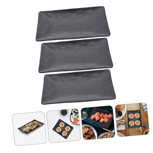 Juego de 3 platos para sushi estilo japonés miniatura 3