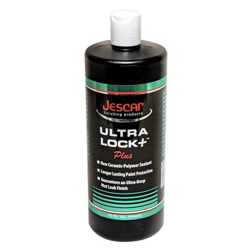 Jescar Ultra Lock + - 32oz | SiO2-Infused Advanced Polymer Sealant for Long-Lasting Paint Protection and High Gloss Finish – UV Protection, Easy Application, Safe for Cars, Boats, RVs, and Motorcycles