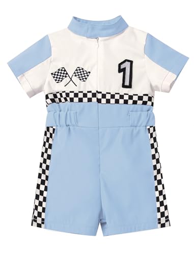 IBTOM CASTLE Race Car Driver 1st Birthday Outfit Boys Girls