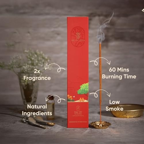 Image of Sai Darshan Handcrafted Incense- 30 Agarbatti Stick | 1 Hr Burning Time, 2+ Hr Retention | Shirdi Inspired Sacred Fragrance, Low Smoke | Free Agarbatti Holder | Incense Sticks for Home