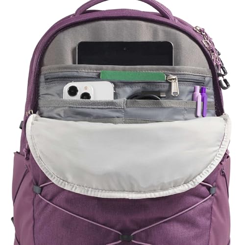 Image of The North Face Women's Borealis Commuter Laptop Backpack - Everyday Travel Bag, Laptop Sleeve, Reflective Details, Chroma Purple Light Heather /Hushed Lavender, One Size