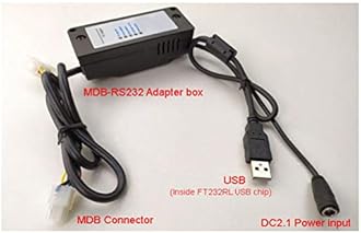 Sonew Mobile Card Terminal for Contactless Payments, MDB Payment Device to PC Converter Bill Acceptor Round Collector USB Adapter Interface Box