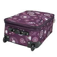 Rockland Fashion Softside Upright Luggage Set, Expandable, Purple Pearl, 2-Piece (14/19) — image 7