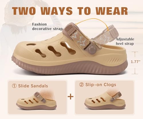Image of KuaiLu Womens Classic Recovery Clogs Comfortable Walking Cushion Sandals for Women Relif Plantar Fasciitis Ladies Orthotic Arch Support Slip-on Mules, Adult Slip Resistant Shoes