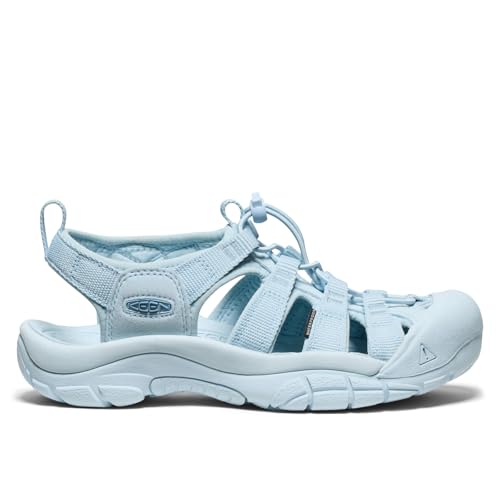 KEEN Women's Newport H2 Closed Toe Water Sandals, Monochrome/Skyway, 102
