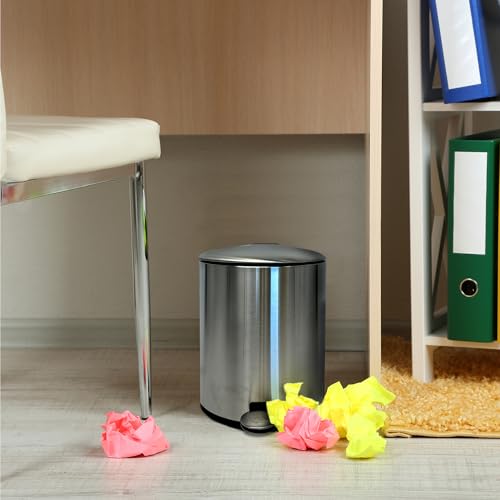 Caneca de Basura de Acero Inoxidable de 5 Litros Satinada miniatura 7