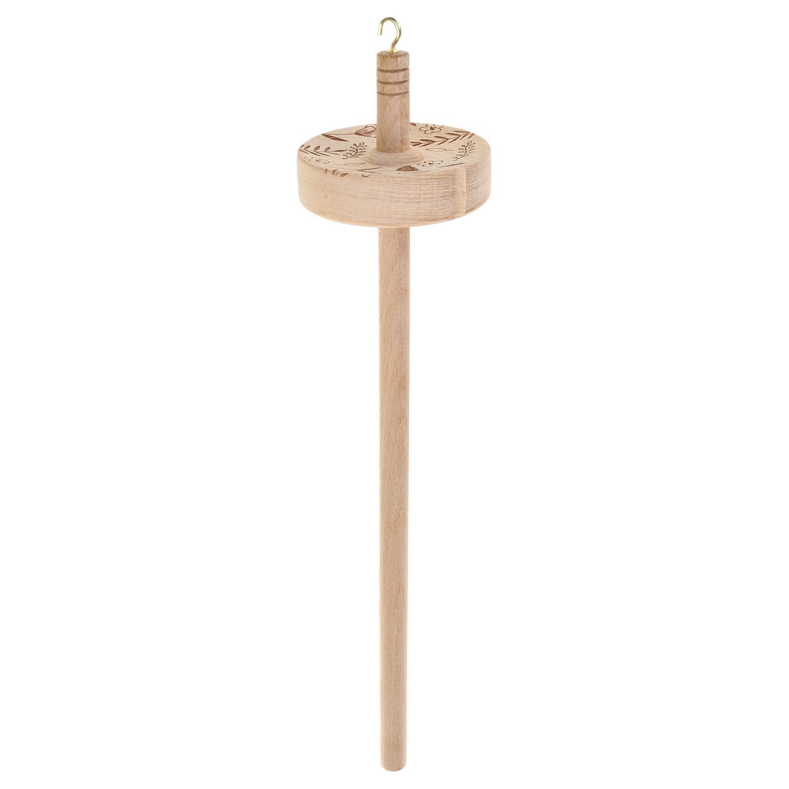 Kalttoy Spindle Spinner Wheel Yarn Wood Spindle Top Whorl Yarn Spinner for Crocheting Wool Making Wool