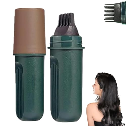 Barras de color 2 en 1 para cabello, cobertura rápida, retoque de raíces, corrector de canas en barra para mujeres. Cubre las canas al instante. Resistente al agua y al sudor.