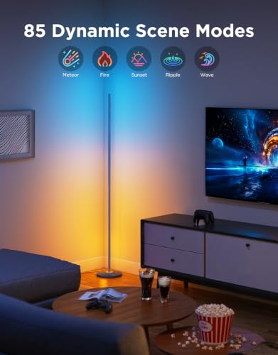Image of Govee RGBIC Floor Lamp Basic, 1000lm LED Corner Lamp, Blue