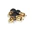 Produktbild VIABLUE  XS-Serie Cinchadapter Paar 90° S/XL Mix Set gewinkelt High-End-Adapter kurz/lang vergoldet | 40625