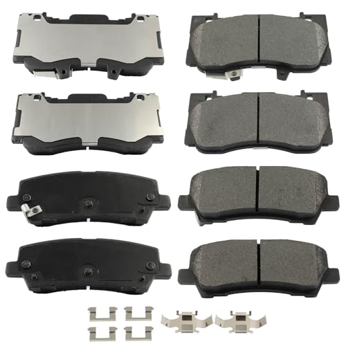 Image of Brake Pads 8PCS ECCPP Rear Front D1810-9045 D1784-9011 | Compatible For 2015-2021 For Ford For Mustang