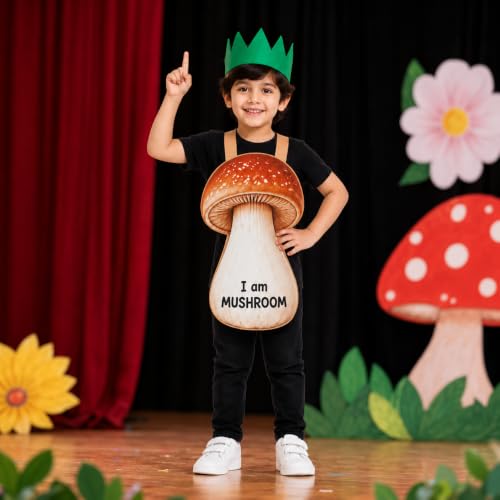 Image of Raj Costume Kids Fruit & Vegetable Fancy Dress Costume | Soft Felt Fruit and Vegetable Cutout Costume for Boys & Girls | School Annual Function