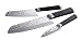 Produktbild Freyersbacher Hammerschlag Messer-Set, 3-teilig, aus Edelstahl, robust, handgeschliffen und außergewöhnlich scharf