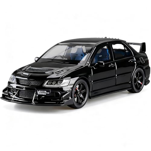 Modelo escala 1:32 Coche Lancer Evolution IX negro miniatura 1