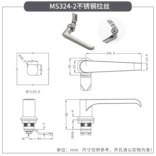 Serrure armoire électrique MS324-2 pour sécuriser vos installations - 6