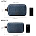 BAGSMART Toiletry Bag for Men, Canvas Travel Toiletry Organizer Dopp Kit Water-resistant Shaving Bag for Toiletries Accessories,Navy Blue-Large