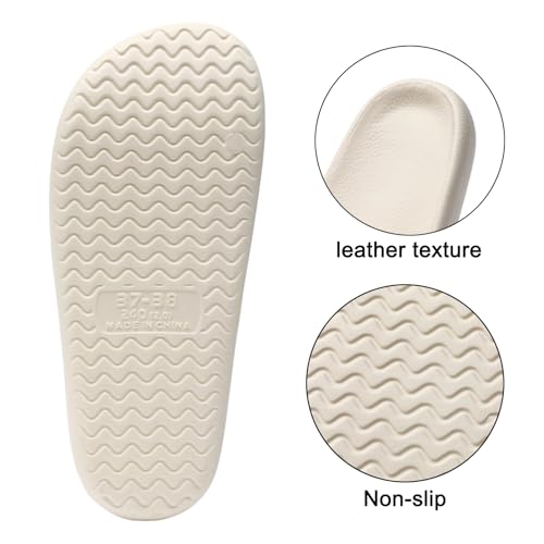 Image of Unisex Cloud Slides for Women Men - House Slippers with Arch Support Quick-Drying Recovery Spa Bath Pool Beach Slides Pillow Slippers Non-Slip - Perfect for Home, Beach, and Travel