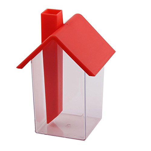 Ruilogod Cocina de plástico Soporte de sal con condimento Contenedor Sazonador Spice Cruet Red