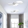 Comely Plafoniera LED Soffitto, 24W 2700LM Alluminio Lampadario Moderna con 3 Luci Curve, Luci a LED per Soggiorno, Cucina, Corridoio,Camera da Letto Luce Bianca Fredda 6500K, Lunghezza 52cm #5