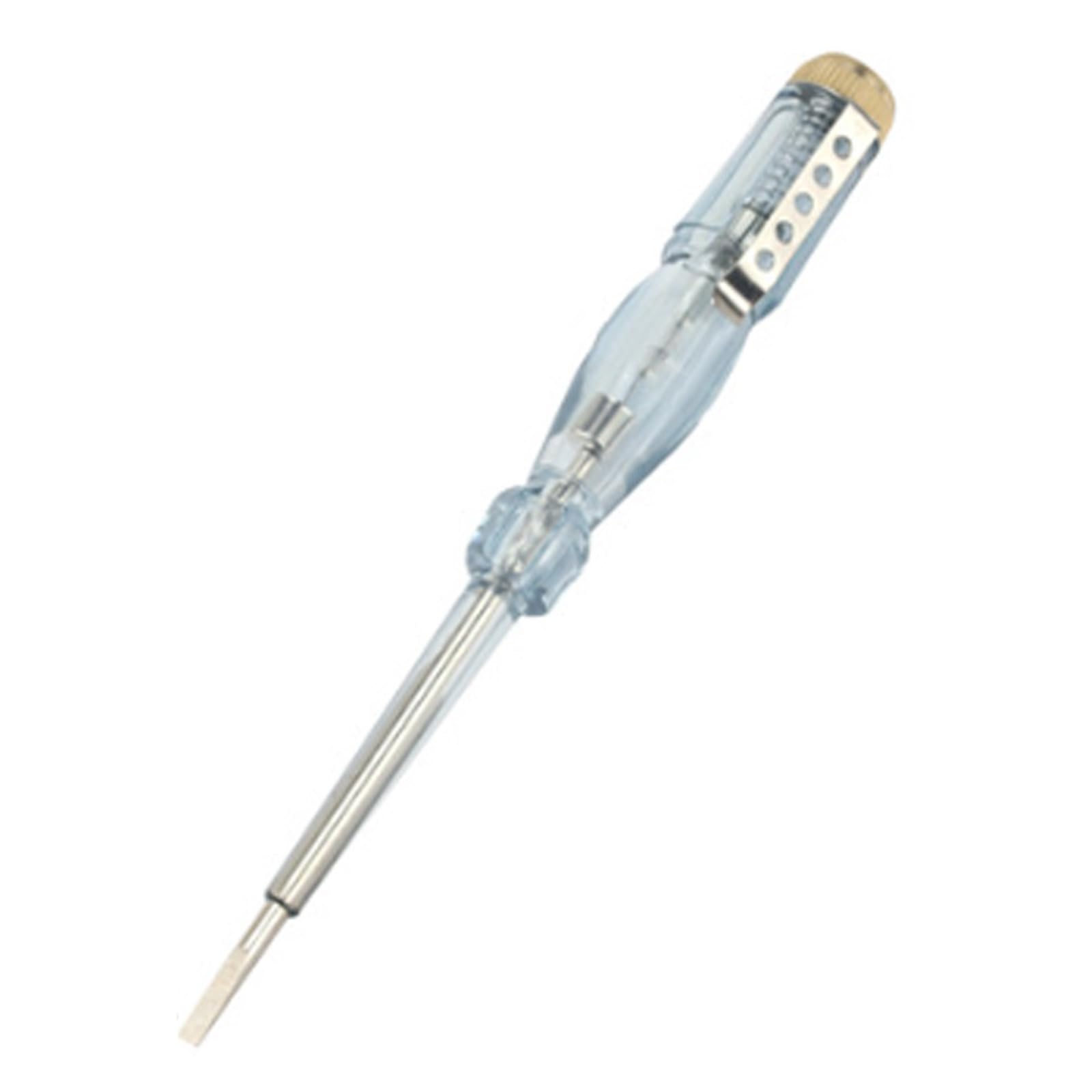 Tsophreniq Transparent 80-500V Multifunction Household Led Electric Tester Pen Screwdriver Voltages Tester Detector Probe Screwdriver Portable Voltages Detector