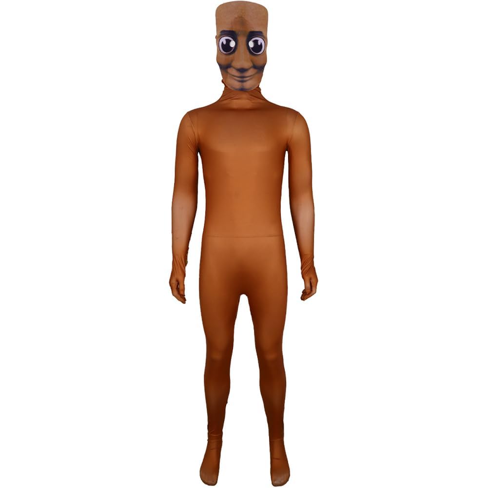 TLXNN Tung Tung Tung Sahur Cosplay Costume Brainrot Animals Jumpsuit Headwear Uniform Anime Role Play Bodysuits Outfit for Halloween Party
