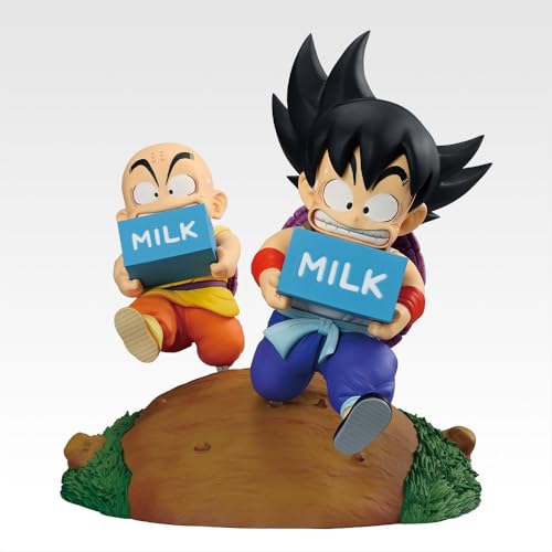 一番くじ ドラ*ゴン*ボール Fantastic Adventure 2 A賞 孫悟空＆クリリン 牛乳配達フィギュアのサムネイル