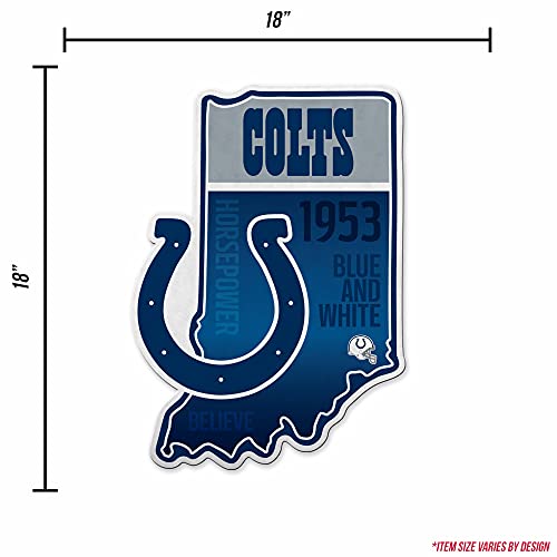 Image of Rico Industries NFL Football State Shape Shape Cut Pennant - Home and Living Room Decor - Soft Felt EZ to Hang