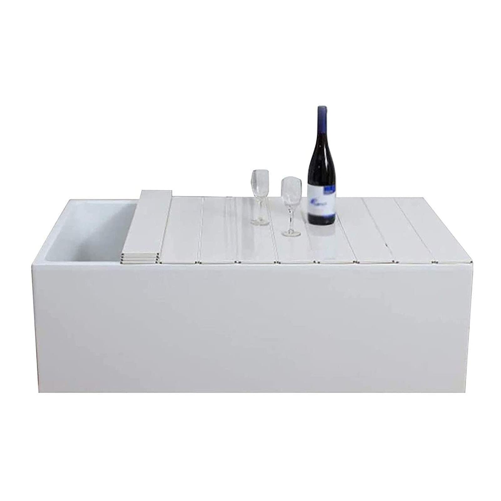 Bandeja extensible para bañera: relájate en pareja con este organizador impermeable de 1,2 cm
