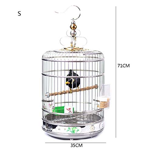 Cage oiseau avec anneau acier de suspension robuste l - 3