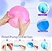 AMOR PRESENT 2PCS Inflatable Playground Balls, 8.7 Inch Marbleized Bouncy Balls Rubber Kickballs Giant Dodgeballs, for Indoor Outdoor Ball Games